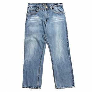 Sean John Vintage Baggy‎ Light Wash Denim Jeans Mens 34 Y2K Streetwear Relaxed